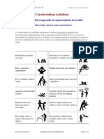 Características autísticas