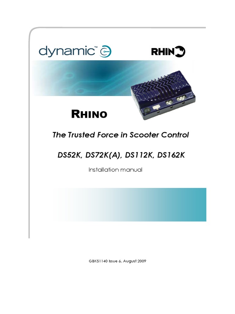 Rhino Installation Manual Iss6 | PDF | Electrical Connector | Switch