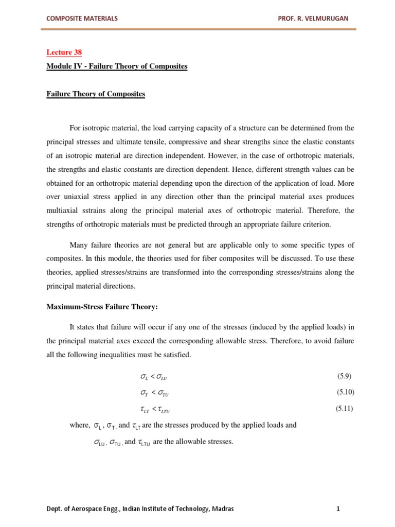 Composites | PDF | Strength Of Materials | Stress (Mechanics)