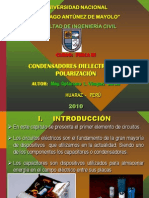 Condensadores Dielectricos y Polarización 2010