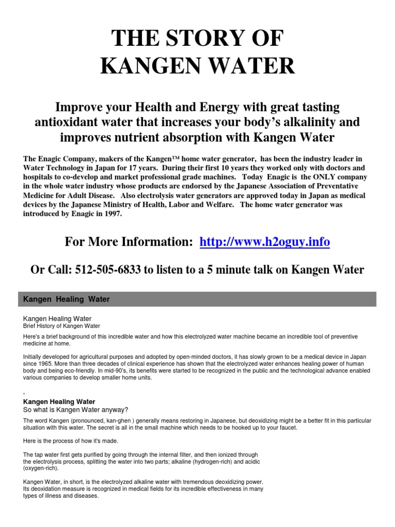 kangen water for dengue
