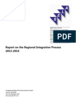 Report On The Regional Integration Process 2013-2014