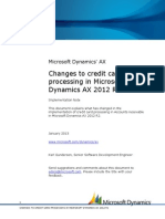 Dynamics AX2012 R2 Changes To Credit Card Processing