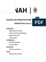 Informe - Taller de Construcción 1 - Normativas A.M.D.C. - Bulevar Morazán, Tegucigalpa, Honduras