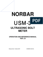 Norbar USM-3 Operation and Reference Manual Iss2 Oct07