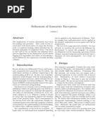 Refinement of Symmetric Encryption