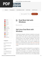 Dual Boot Kali With Windows - Kali Linux Official Documentation