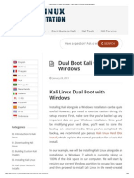 Dual Boot Kali With Windows - Kali Linux Official Documentation