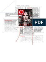 Analyses of Q Magazine Front Cover