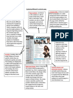 Analyses of Billboards Contents Page