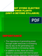 Different Hydroelectric Power Plant (Beyond Syllabus-II)