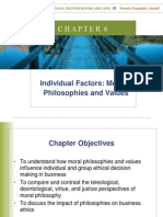 Individual Factors: Moral Philosophies and Values