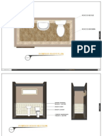 Powder Room Plan & Section