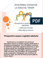 Dezvoltarea Cognitivă La Adultul Tânăr (Ada)