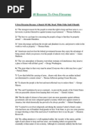 US - 2nd Amendment - 40 Reasons To Own Firearms (Gun Control Banned Censored Army War Military Freedom Combat Fight Self Defense Martial Arts)