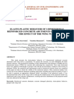 Elasto Plastic Behavior of 3 Dimensional Reinforced Concrete Abutments Considering The Effect of The Wing Wall