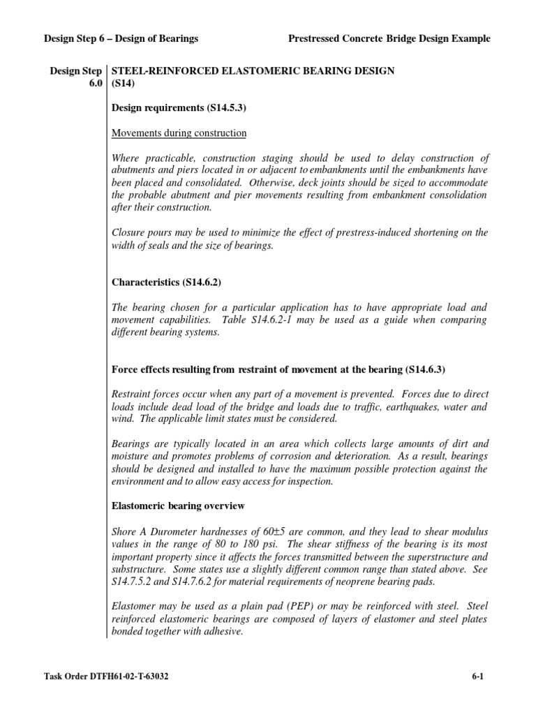 Steel-Reinforced Elastomeric Bearing Design | PDF | Strength Of ...