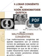 Enfisema Lobar Congenito y Malformacion Adenomatoide Quistica