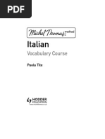 Vocabulary Italian PDF