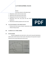 Alat Ukur Listrik Analog