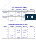 Calendario Pruebas Mayo Básica