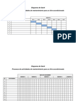 Diagrama de Gantt - Semanal, Mensual y Anual