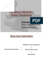 Elemental Cost Estimation