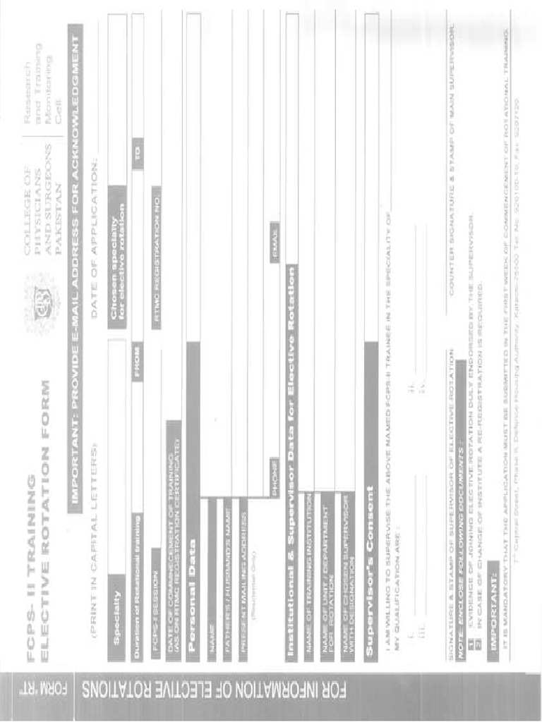 WWW - Cpsp.edu - PK Files Forms RTMC FCPSII Elective Rotation Form PDF ...