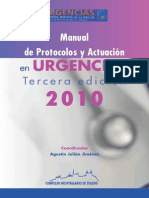 Agustín Julián Jiménez - Manual de Protocolos y Actuación en Urgencias 2010, Complejo Hospitalario de Toledo [3ra Ed]