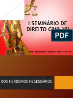 Trabalho - Seminário de Direito Civil Vii - Herdeiros Necessários