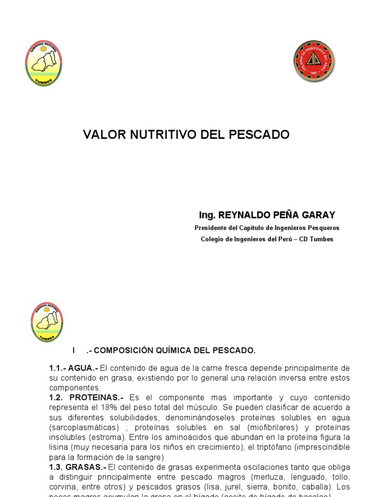 Ceviche De Pescado Valor Nutricional