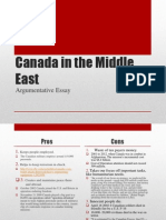 Canada in The Middle East