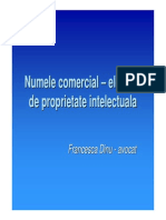 4 Numele Comercial - Francesca