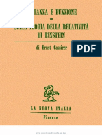 Cassirer-Sostanza e Funzione. Sulla Teoria Della Relatività Di Einstein-La Nuova Italia (1973)
