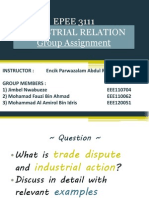 Research Plan (Trade Disputes and Industrial Action)