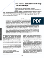 Cruciate Ligament Forces Between Short and Long Step Forward Lunge
