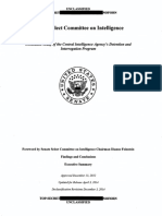 U.S. Senate Select Committee on Intelligence Executive Summary of Study of the CIA's Detention, Interrogation Program