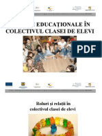 Managementul Clasei - Relatiile Educationale in Colectivul Clasei de Elevi