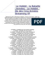 Download Le Hobbit 3 La Bataille Des Cinq Armes Streaming VF by lehobbit3vf SN249668658 doc pdf