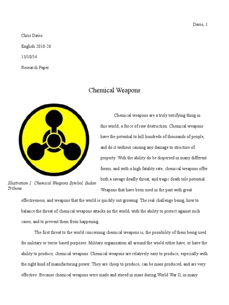 Thesis chemical weapons image