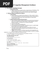 Chapter 13 Congestion Management Avoidance: I. Cisco Router Queuing Concepts