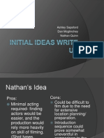 Initial Ideas Write Up