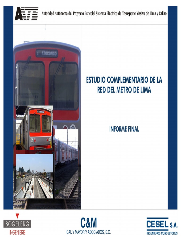 Estudio de la Red del Metro de Lima | PDF | Lima | Transporte