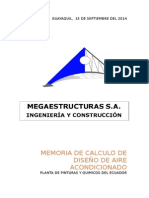 Memoria Tecnica Aire Acondicionado