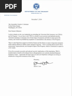 Letter To Schumer On TRIA