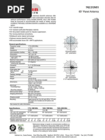 65° Panel Antenna: General Specifications