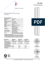 33° Panel Antenna: General Specifications