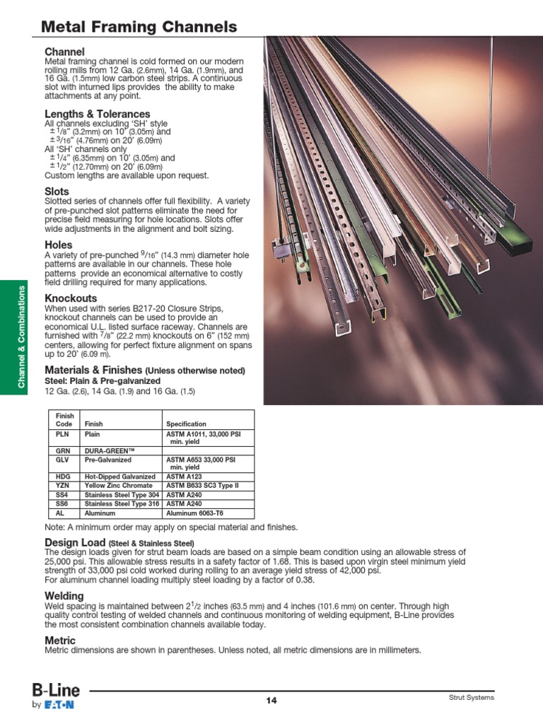 Metal Framing Channel | PDF | Beam (Structure) | Column