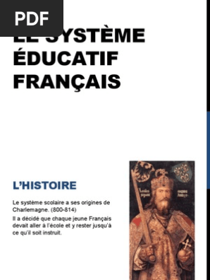 Le Système éducatif Français écoles Niveaux Denseignement