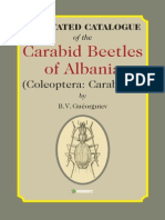 B.V. Gueorguiev Annotated Catalogue of The Carabid Beetles of Albania Coleoptera Carabidae v. 64 Pensoft Series Faunistica 2007